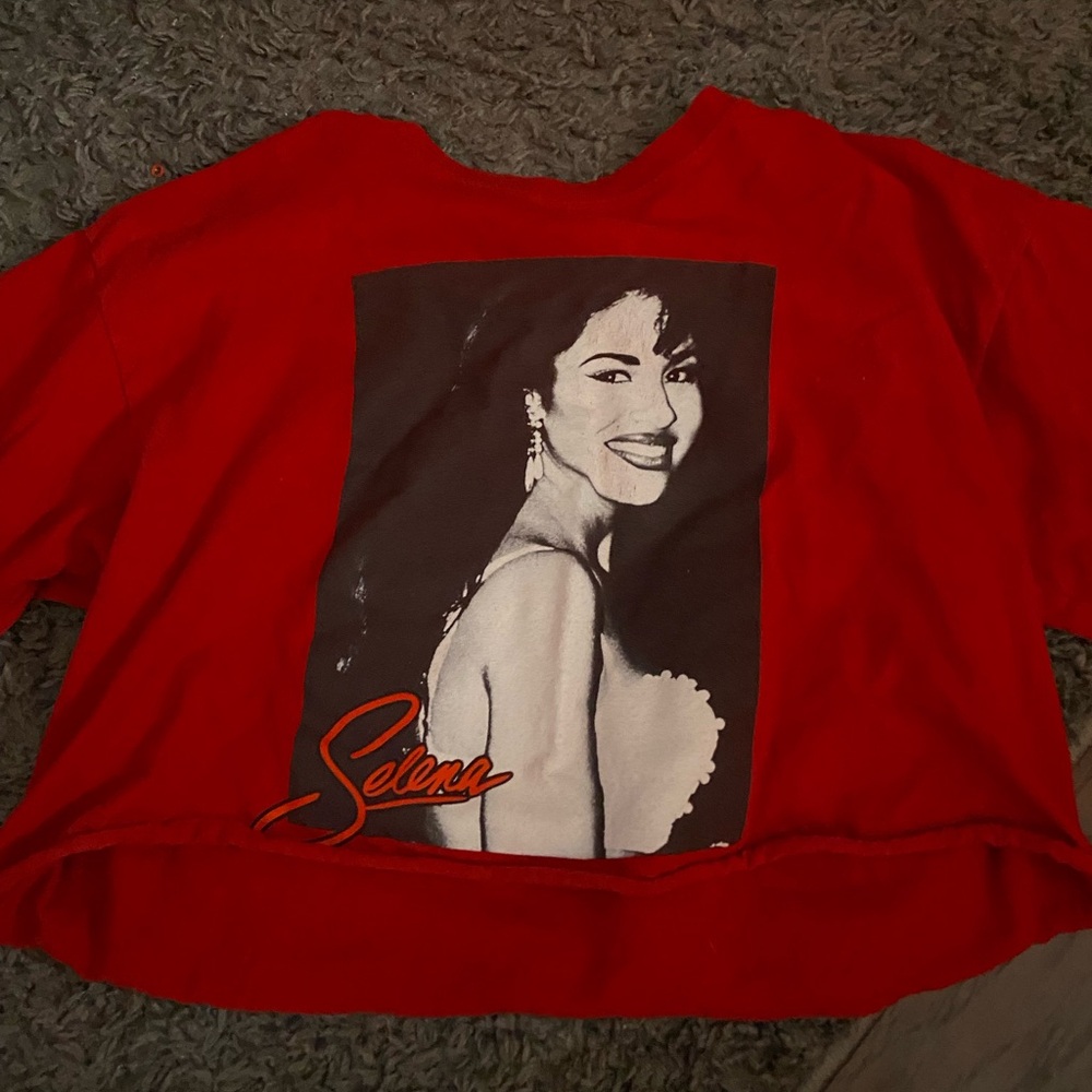 Red Selena Crop Top